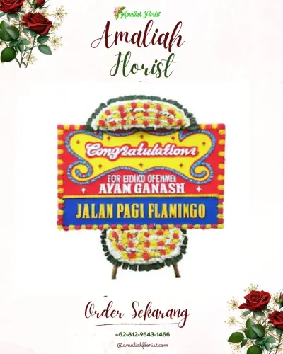 Bunga Papan Congratulation di Bila